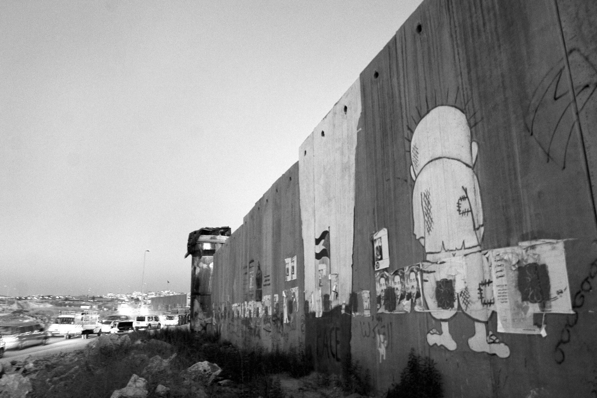 The wall separating Ramallah & Jerusalem.