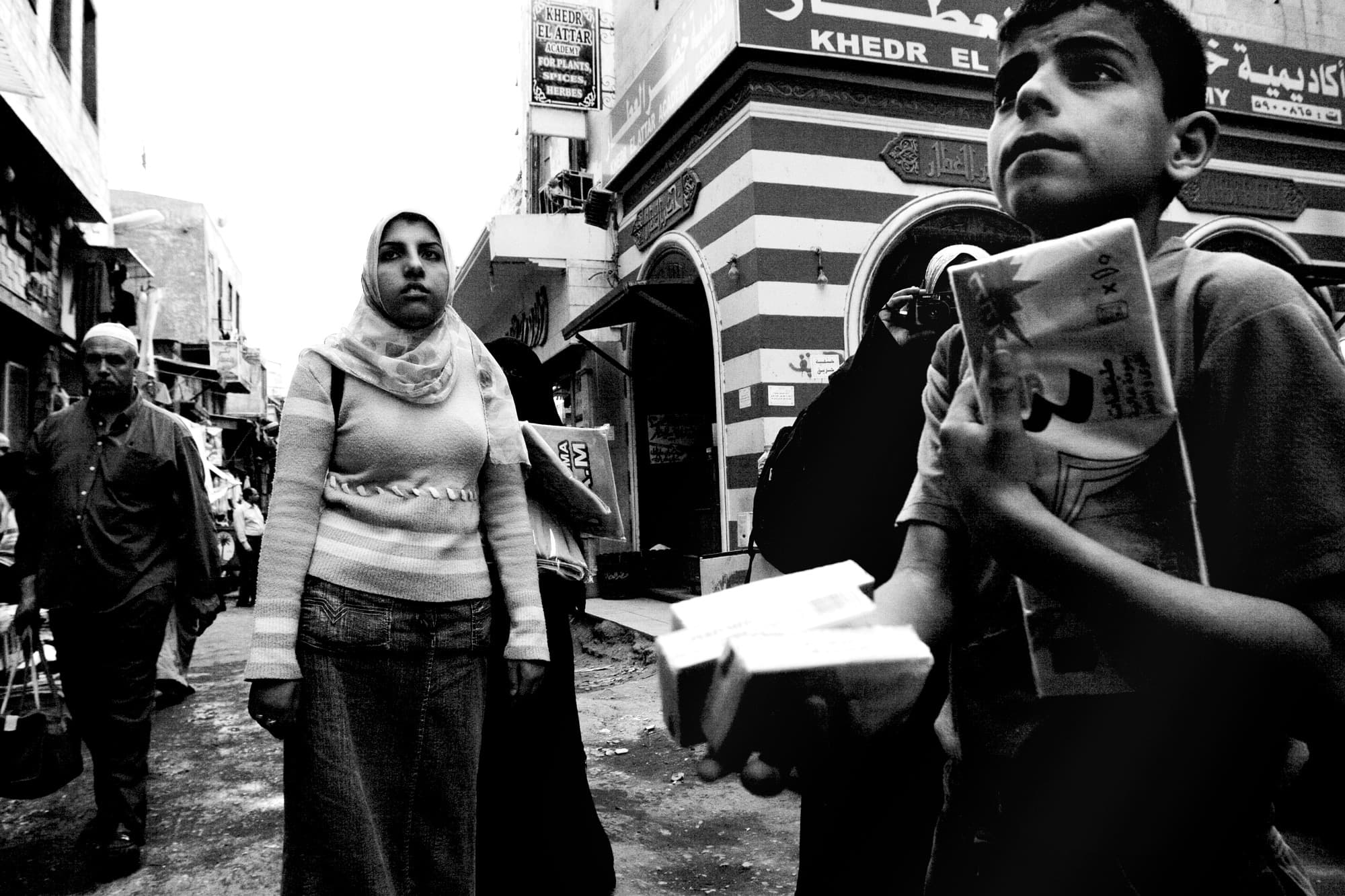 In the Old Market in Cairo. 