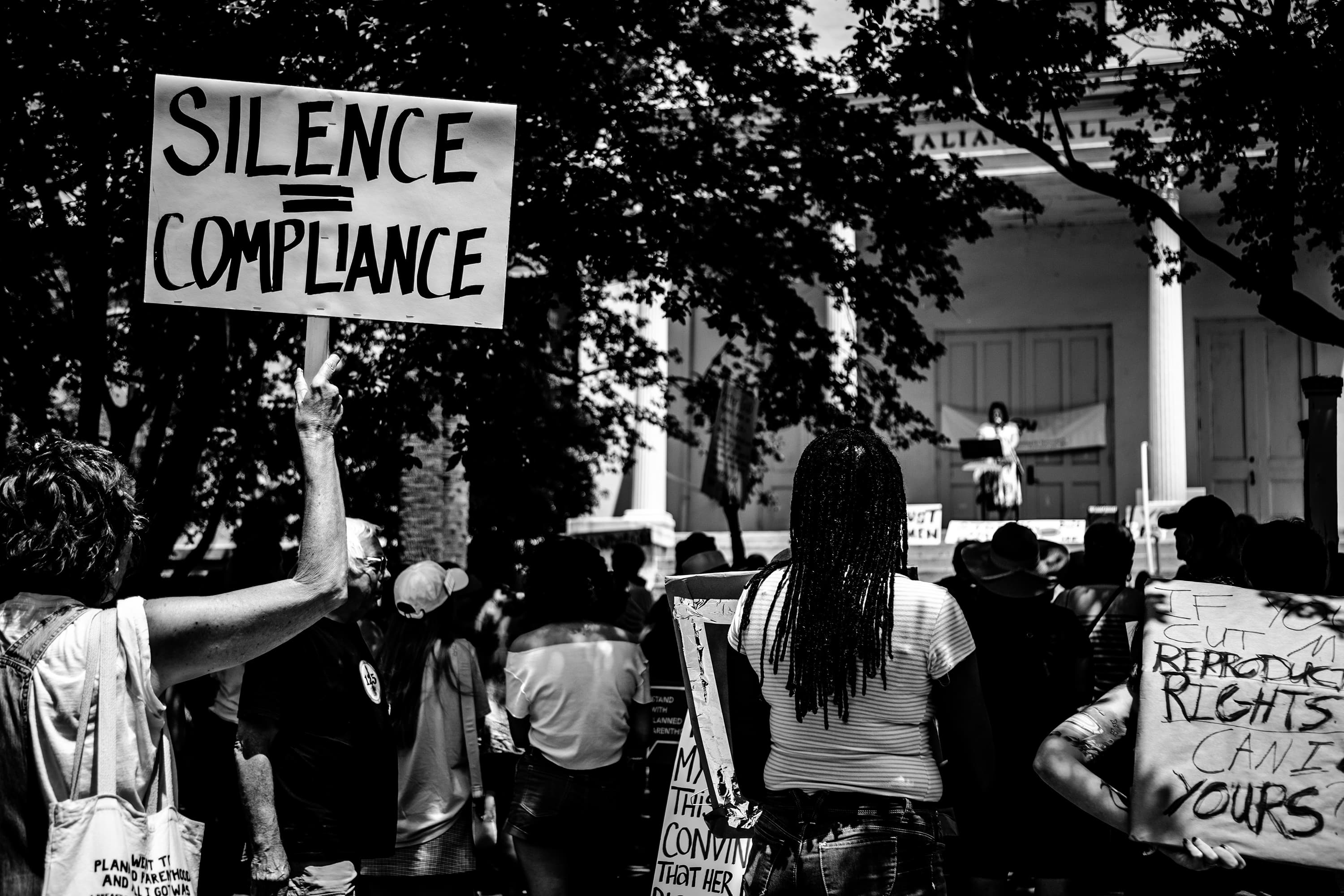 Stop the Bans protest in Wilmington, NC 2019.   